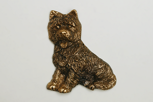 bronzedekoration_Hund_Terrier_udsmukning_gravsten